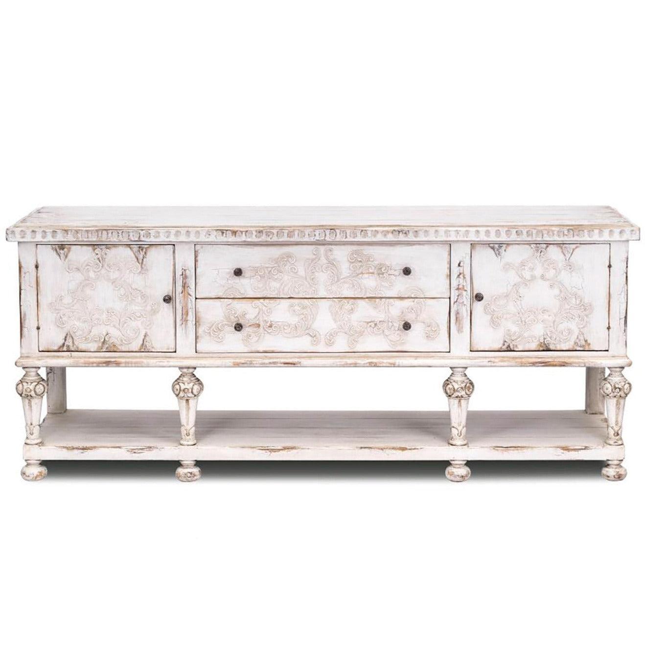 White Fleur French Country Buffet - Belle Escape