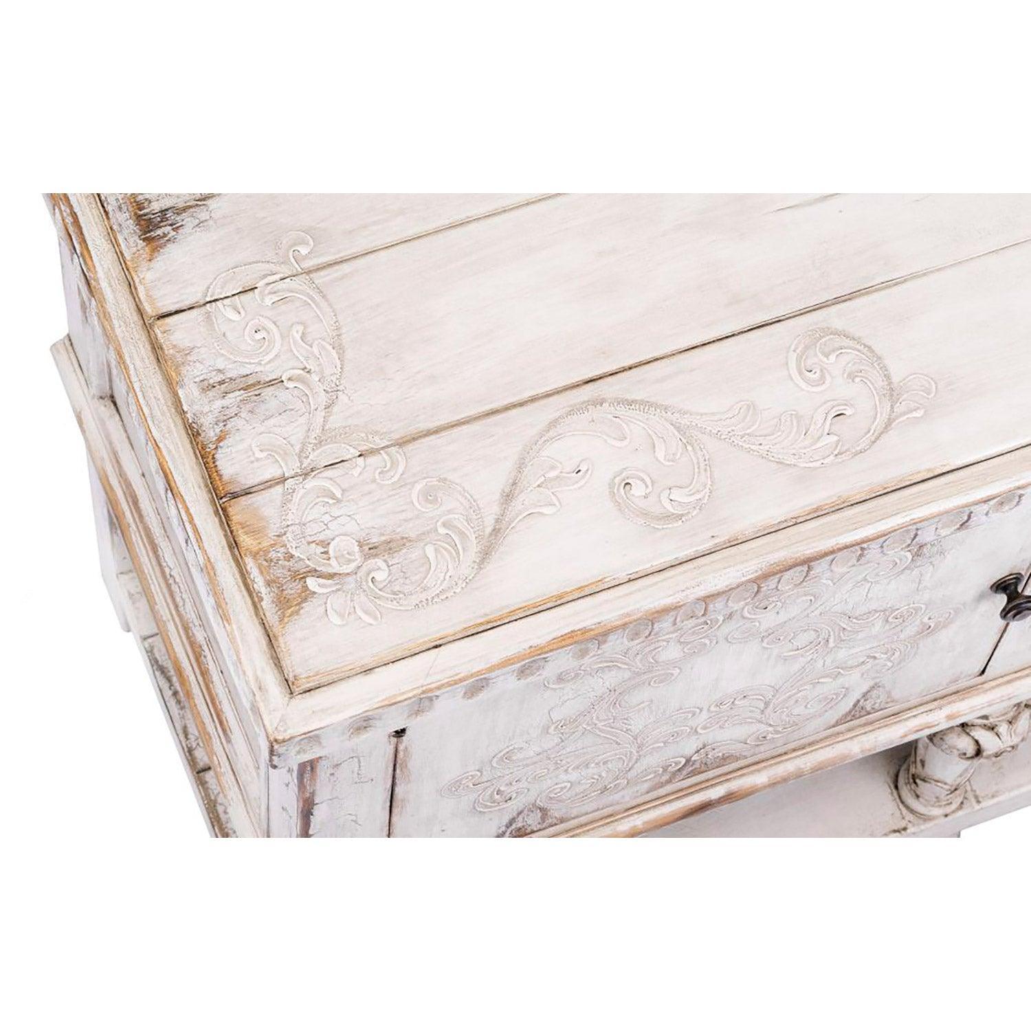 White Fleur French Country Buffet - Belle Escape