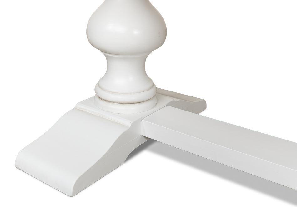 White French Country Trestle Dining Table - Belle Escape