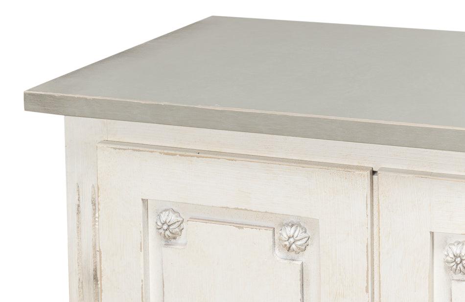 White French Louis Buffet with Grey Top - Belle Escape