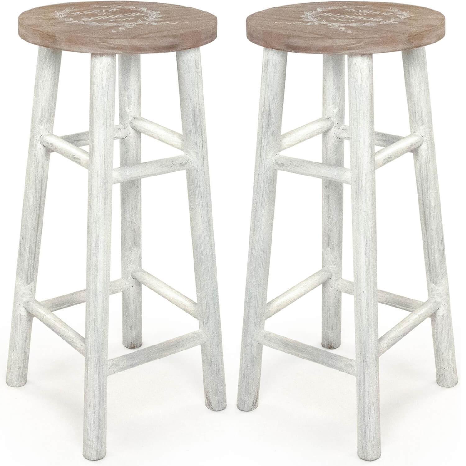 White Country Counter Stools Country Style Bar Stools With Back