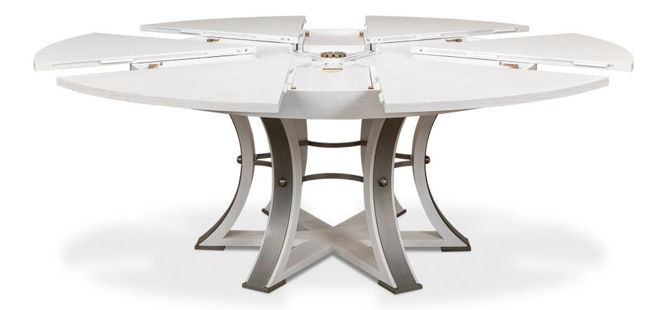 White Tower Extendable Jupe Dining Table - Belle Escape