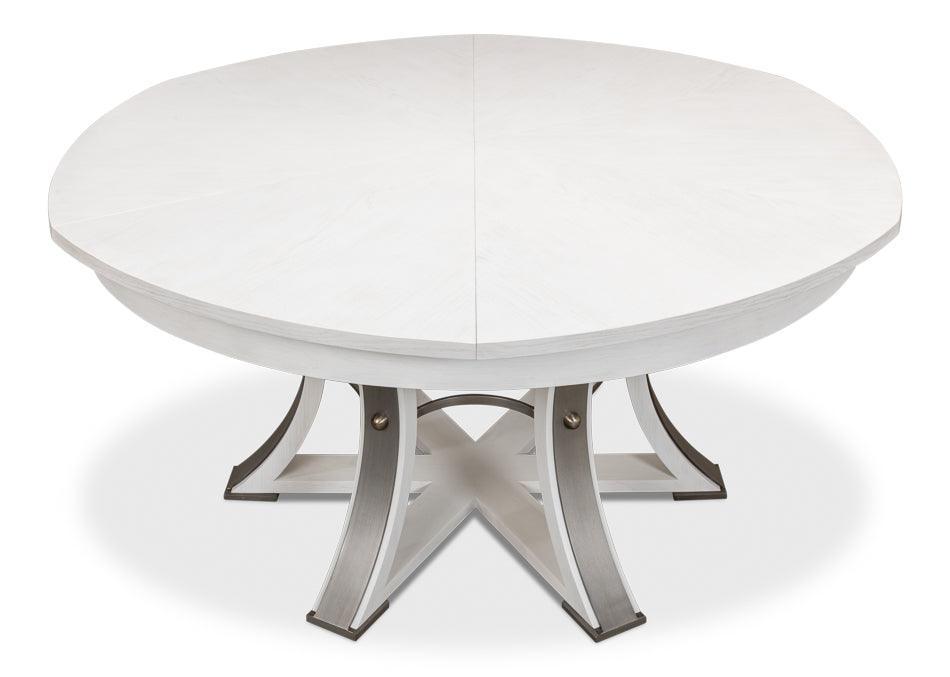 White Tower Extendable Jupe Dining Table - Belle Escape