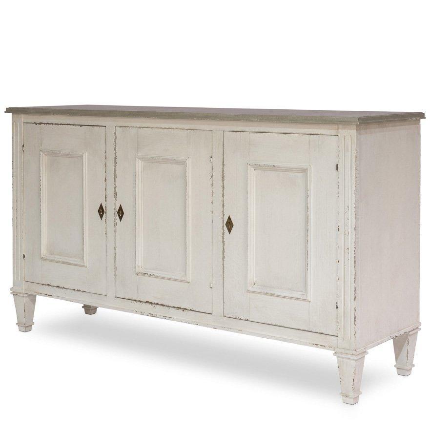 White Vintage Louis XVI Buffet - Belle Escape
