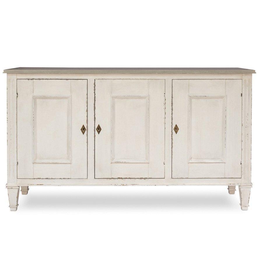 White Vintage Louis XVI Buffet - Belle Escape