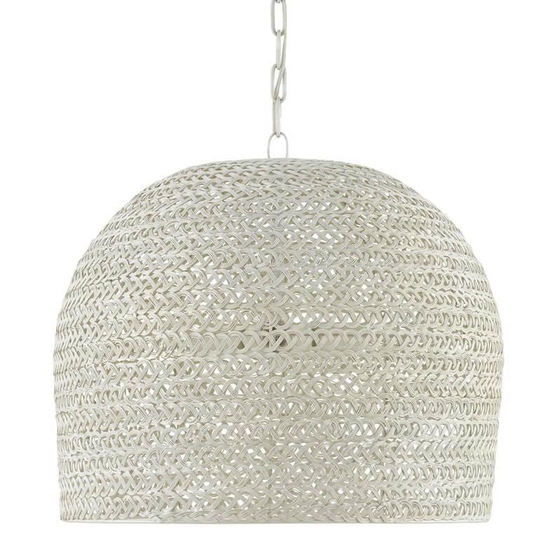 White Woven Bohemian Chandelier - Belle Escape