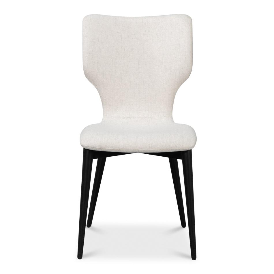 Modern Contour White and Black Chair