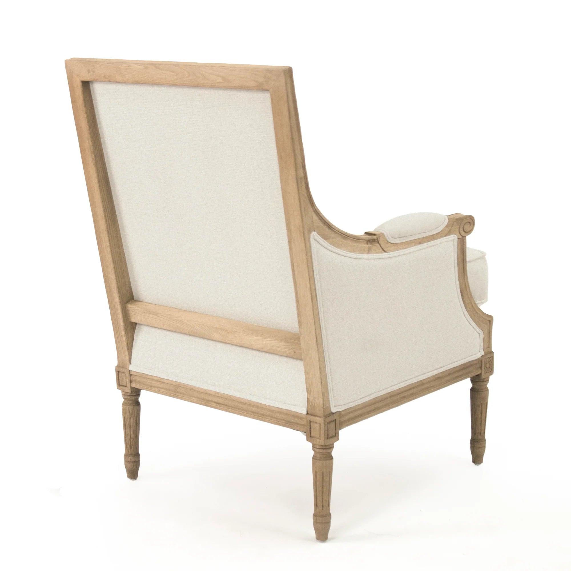 Louis Natural Off-White Club Chair