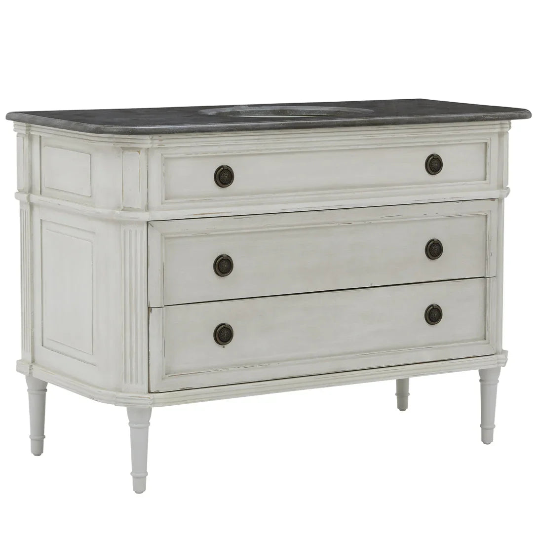 Elegant Black Stone Top Vanity