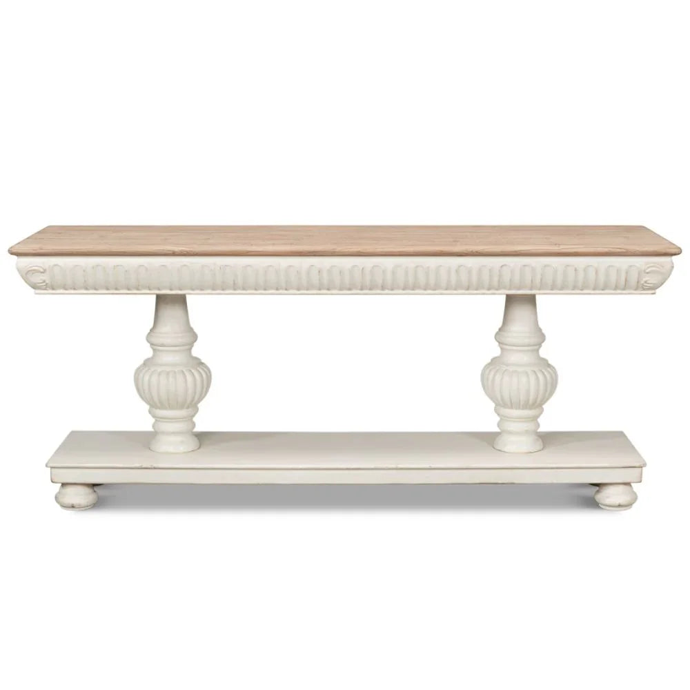 Fontainebleau White Console Table