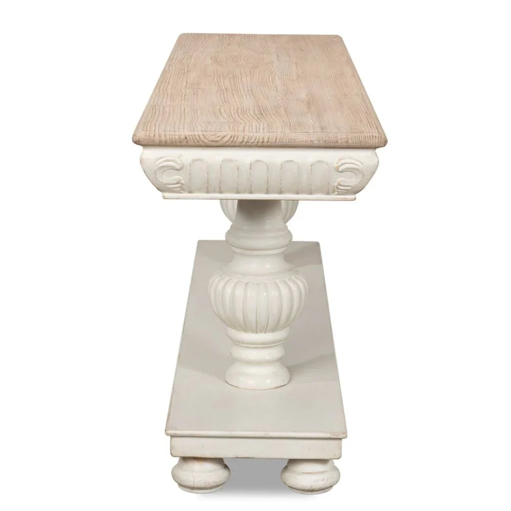 Fontainebleau White Console Table