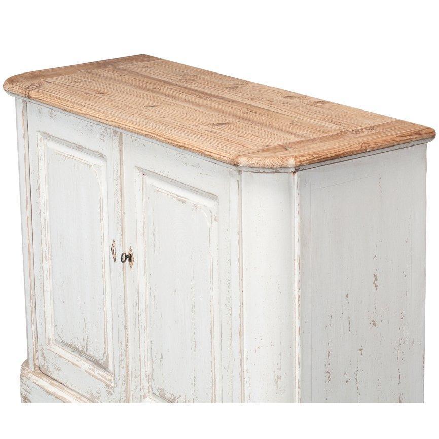 Wood Top Cottage Chic Sideboard - Belle Escape