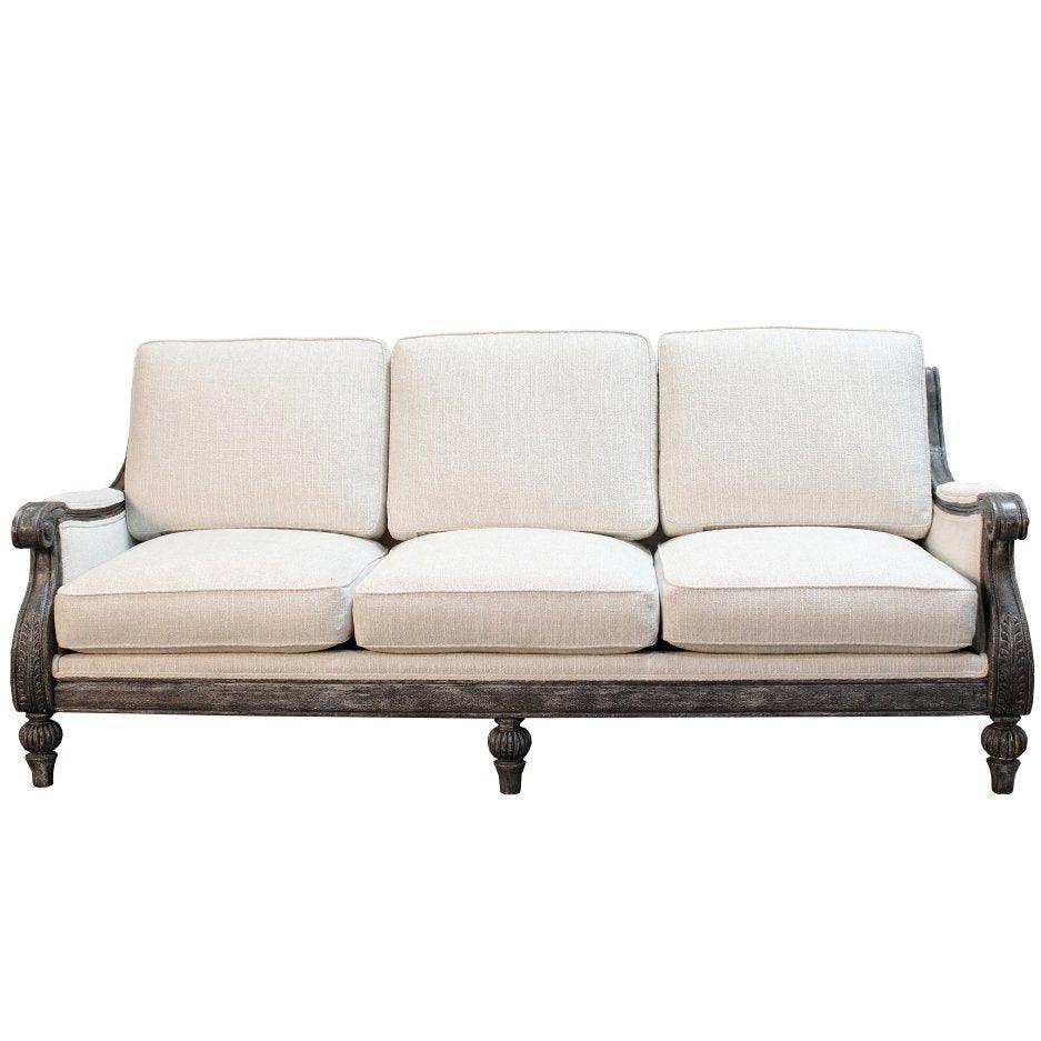 Wooden French Country Sofa - Belle Escape