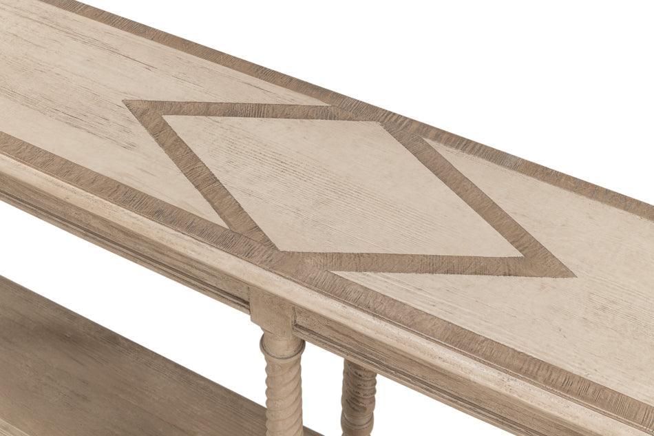 Equestrian Barn Gray Console Table - Belle Escape