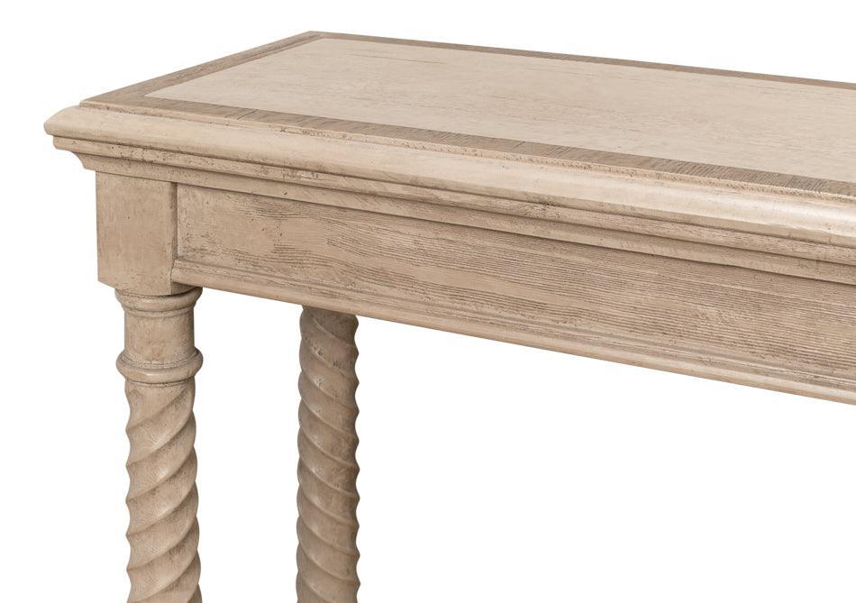 Equestrian Barn Gray Console Table - Belle Escape