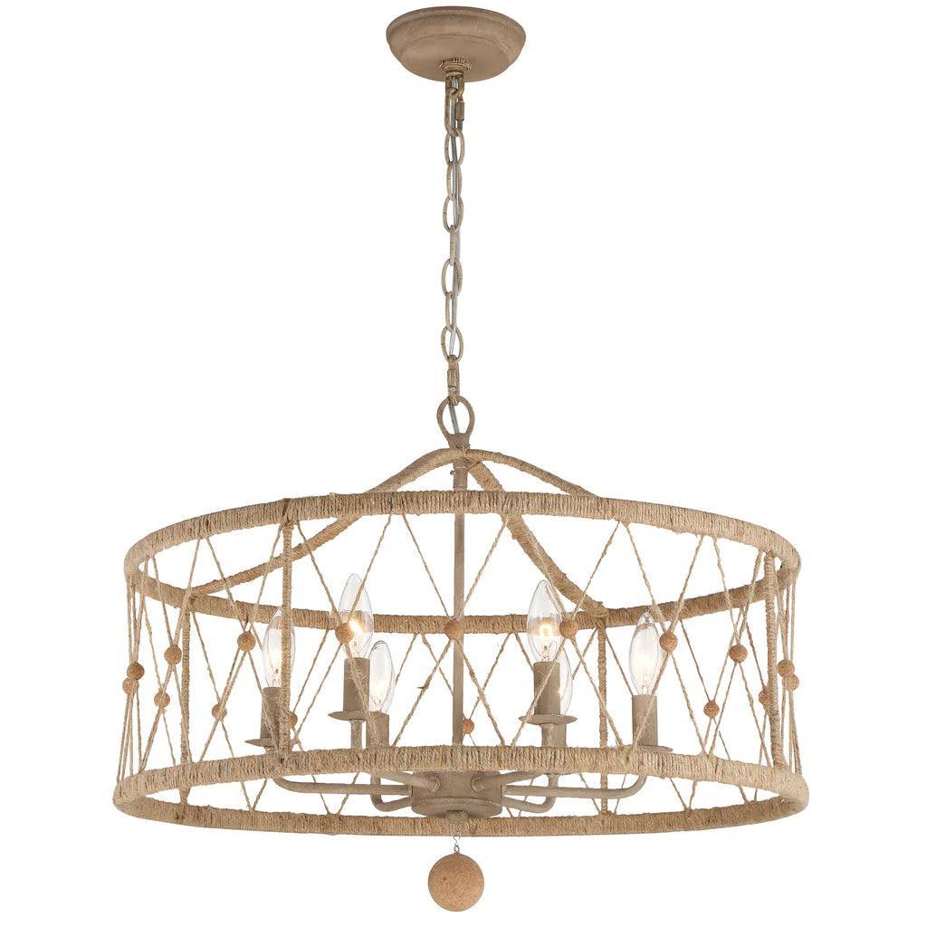 Brixton 6 Light Chandelier - Belle Escape