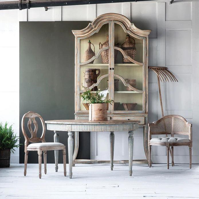 Curved Cane Back Corner Chairs - Set of 2 - Belle Escape