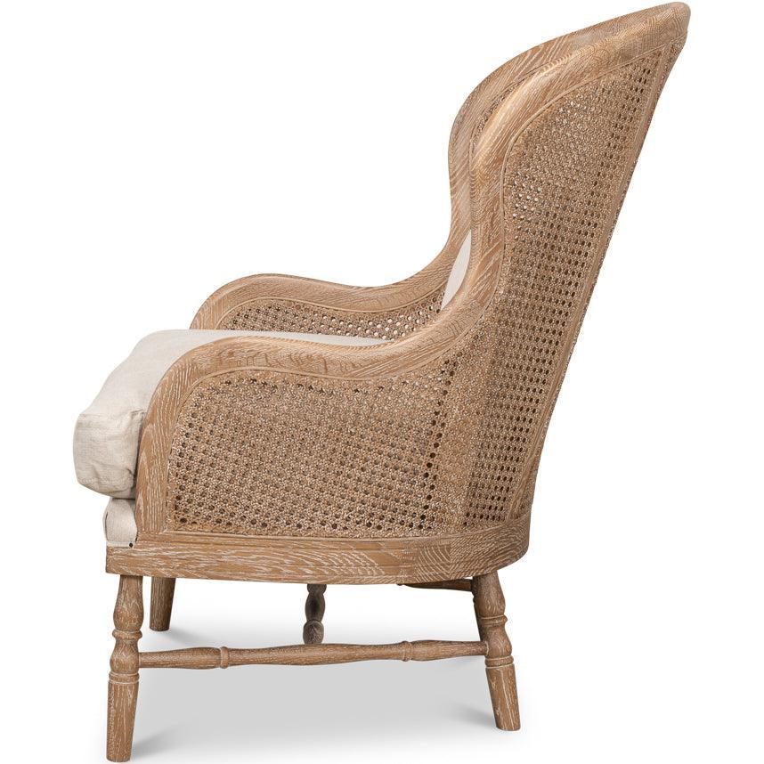 Round Back Rattan Accent Chair - Belle Escape