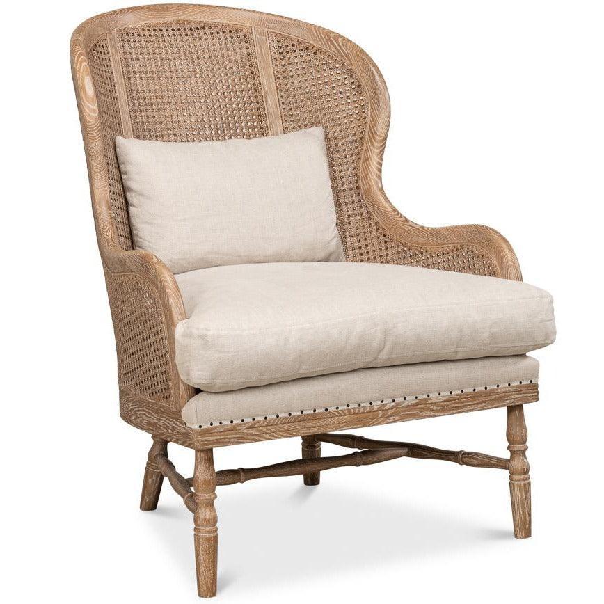 Round Back Rattan Accent Chair - Belle Escape