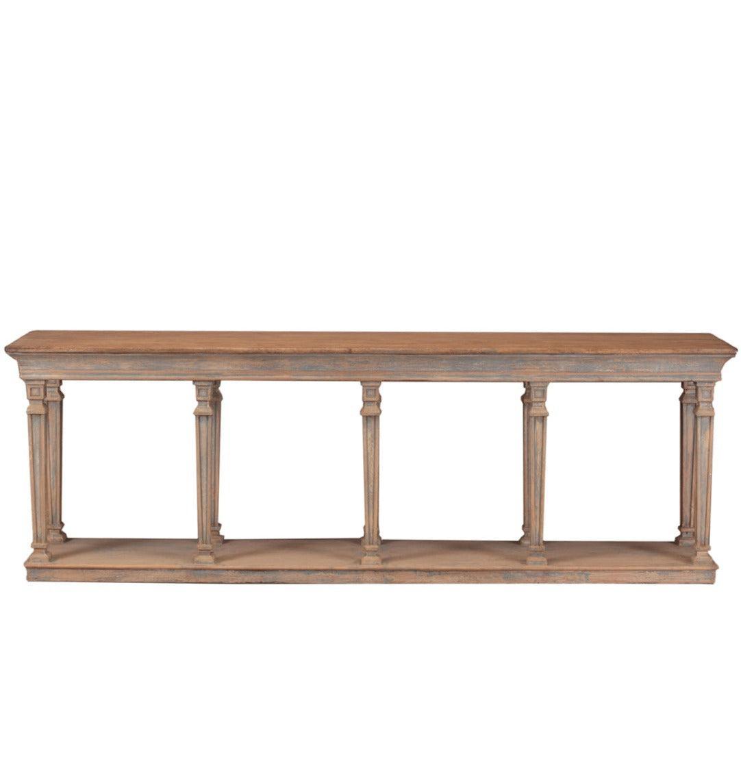 French Blue Cassis Console Table - Belle Escape