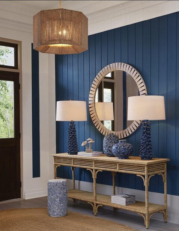 Braided Abaca Rope Console Table - Belle Escape