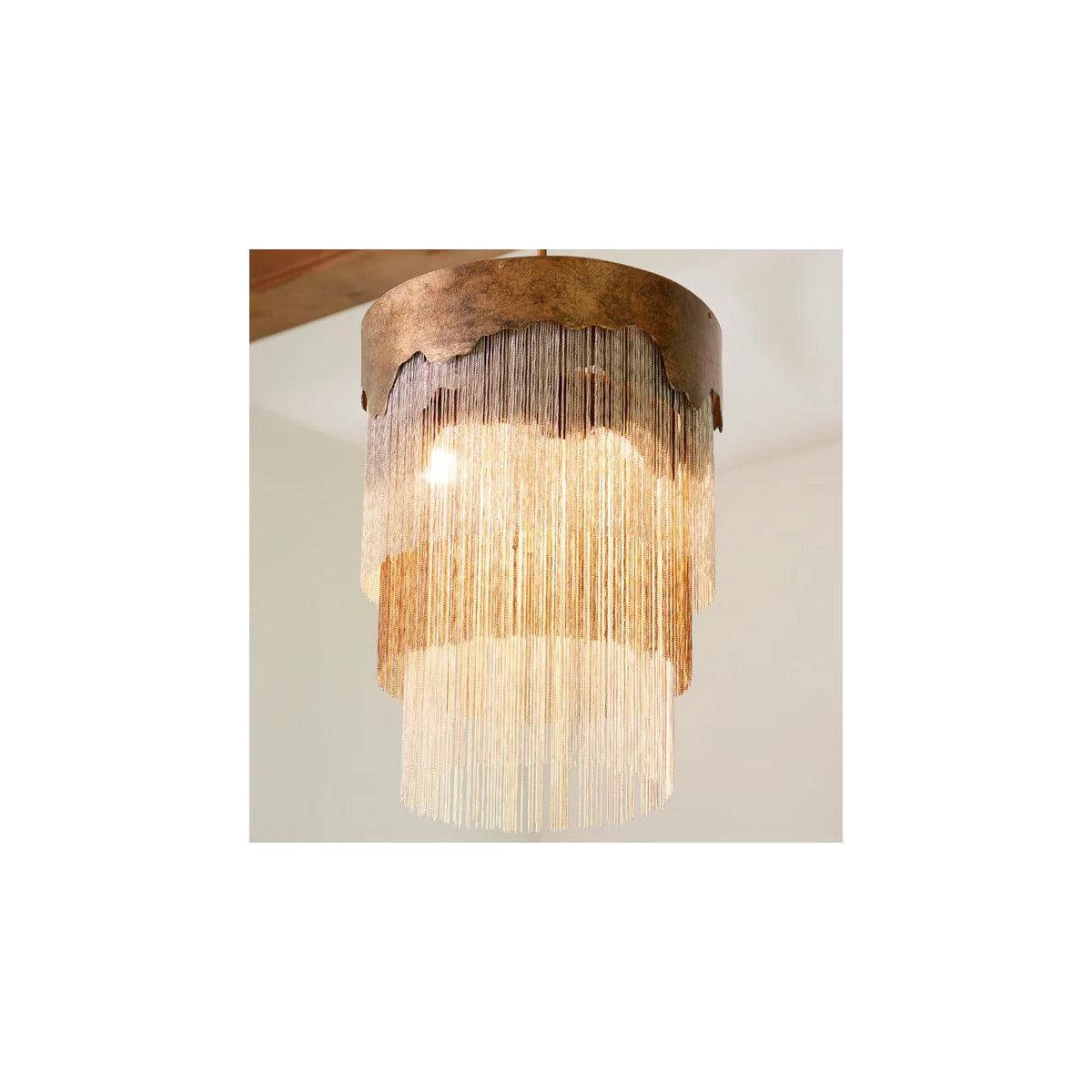 Bronze Contemporary Tiered Drip Chandelier - Belle Escape