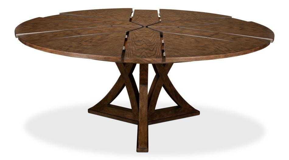 Large Casual Mink Jupe Dining Table - Belle Escape