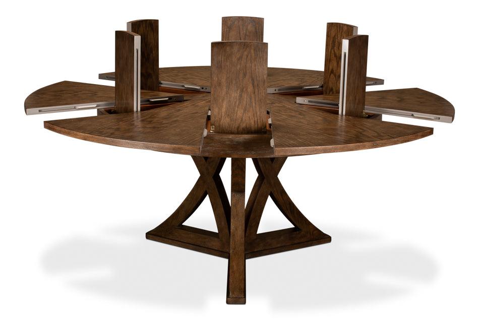 Large Casual Mink Jupe Dining Table - Belle Escape