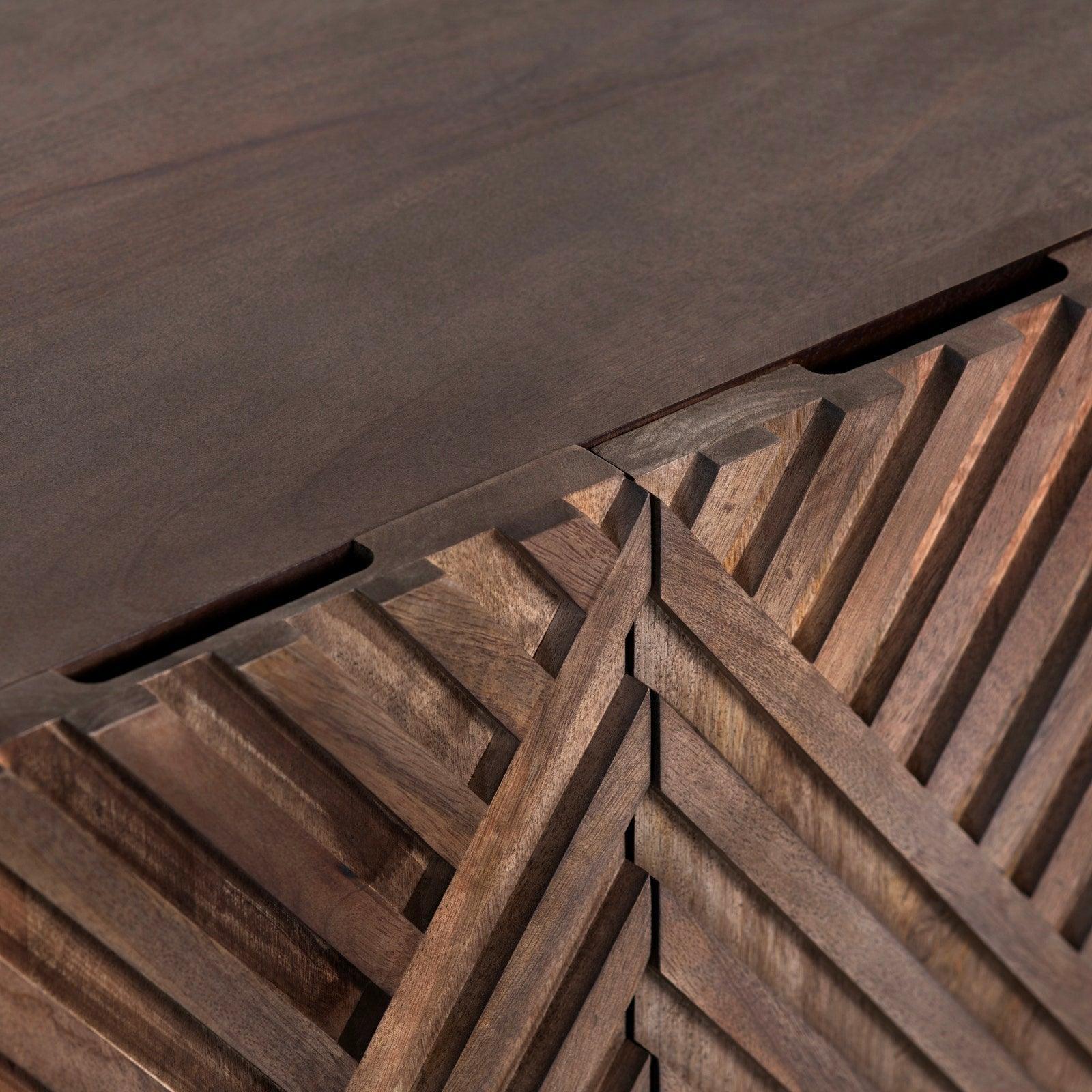 Catalina Carved Wood Sideboard - Belle Escape