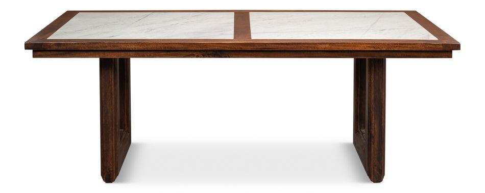 Modern Farm Marble Top Dining Table - Belle Escape