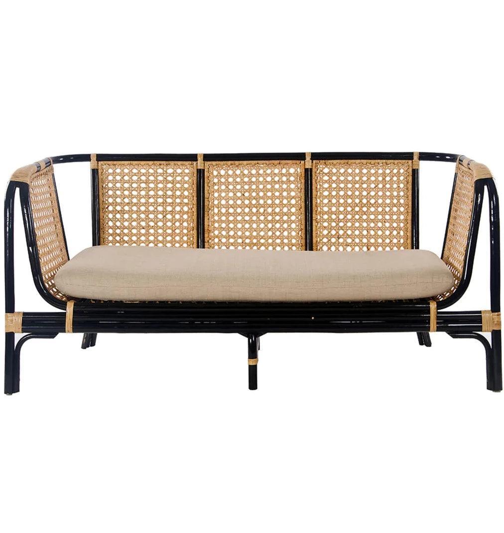 Quay Rattan Weave Lounge Sofa - Belle Escape