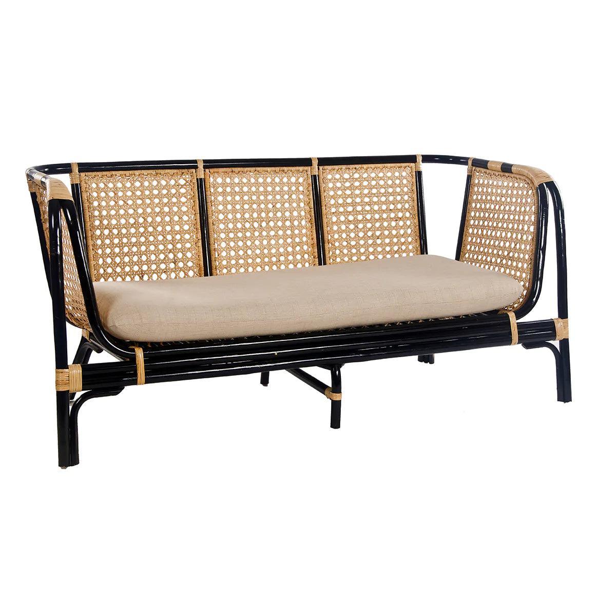 Quay Rattan Weave Lounge Sofa - Belle Escape