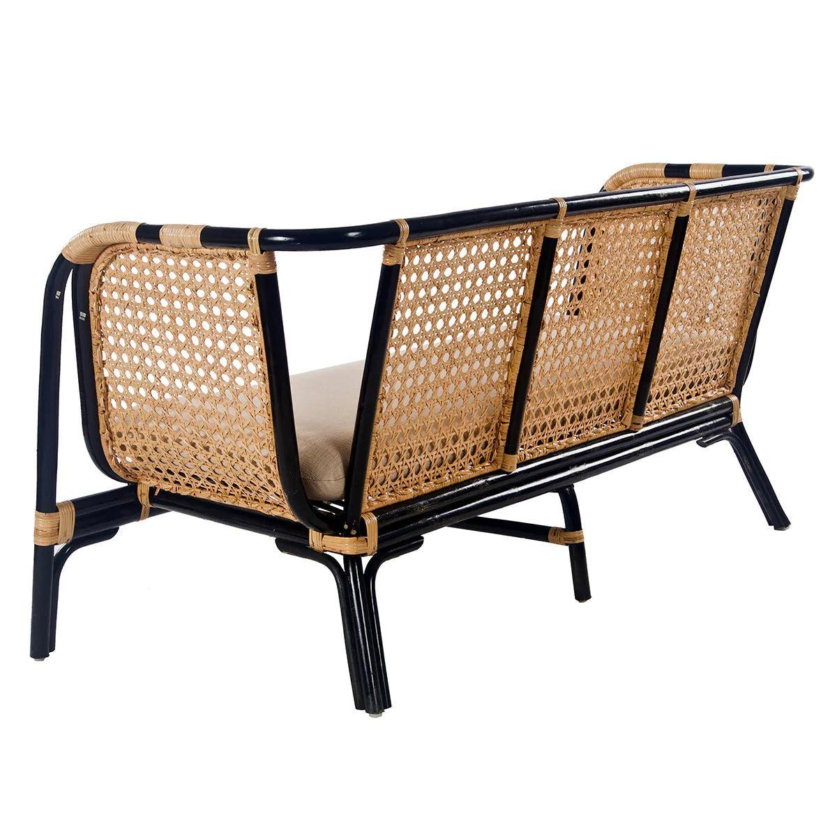 Quay Rattan Weave Lounge Sofa - Belle Escape