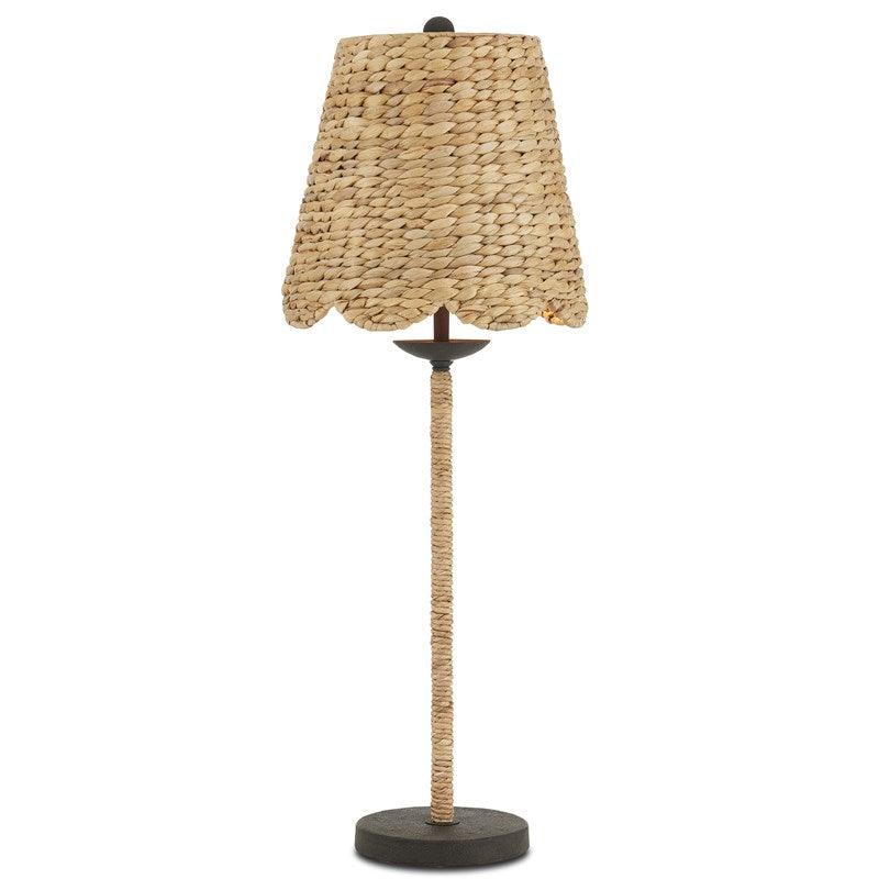 Woven Water Hyacinth Lamp - Belle Escape