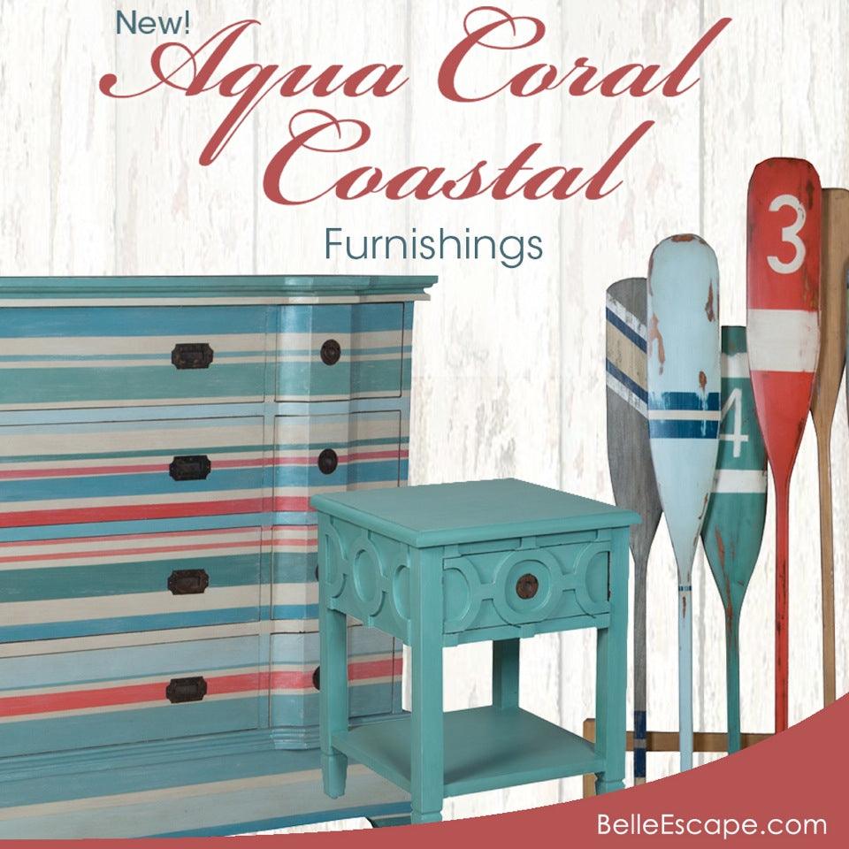 Colorful Aqua Coastal Furniture - Belle Escape