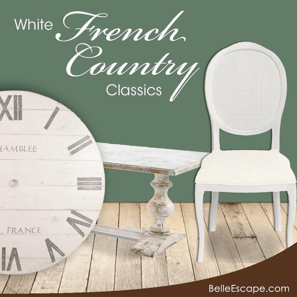 Distressed White French Country - Belle Escape