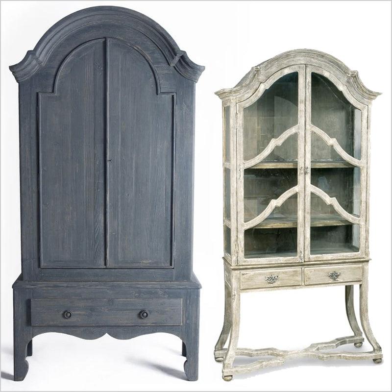 French Arched Top Cabinets - Belle Escape