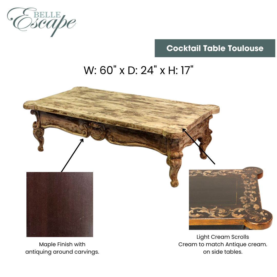 Custom Order: French Country Living Room (Vick - 50% Final)