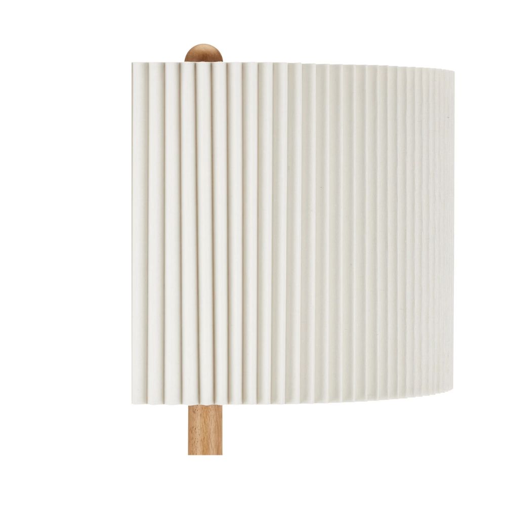 Natural Fluted Base Floor Lamp