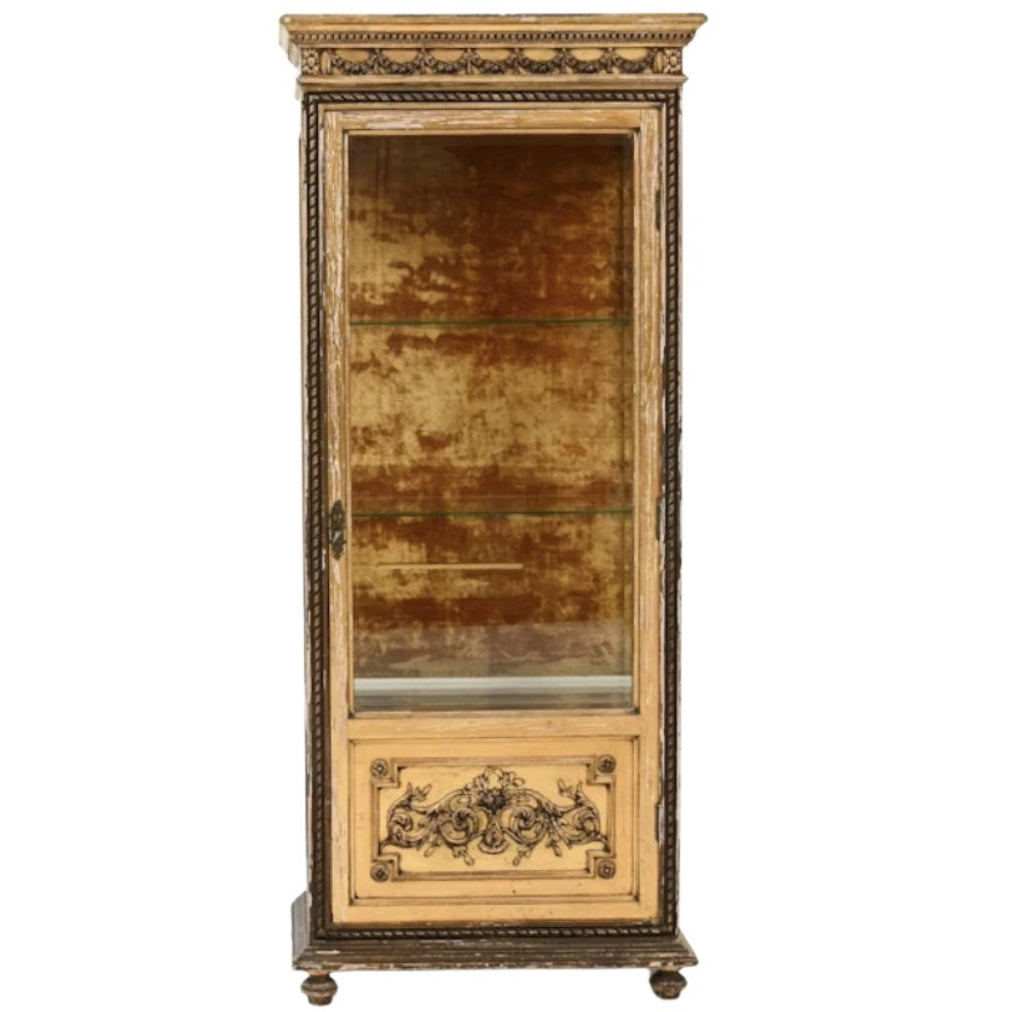 Antique Spanish Wooden Vitrine, Circa 1900