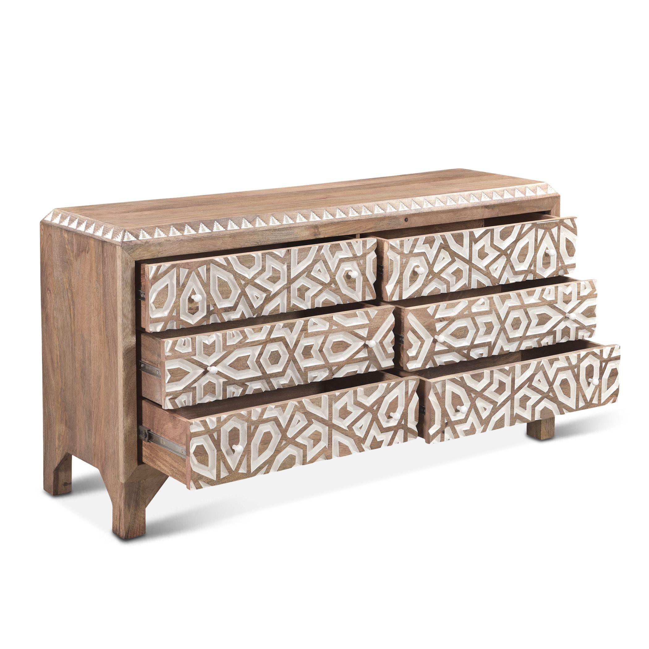 Indy Boho Natural White Dresser