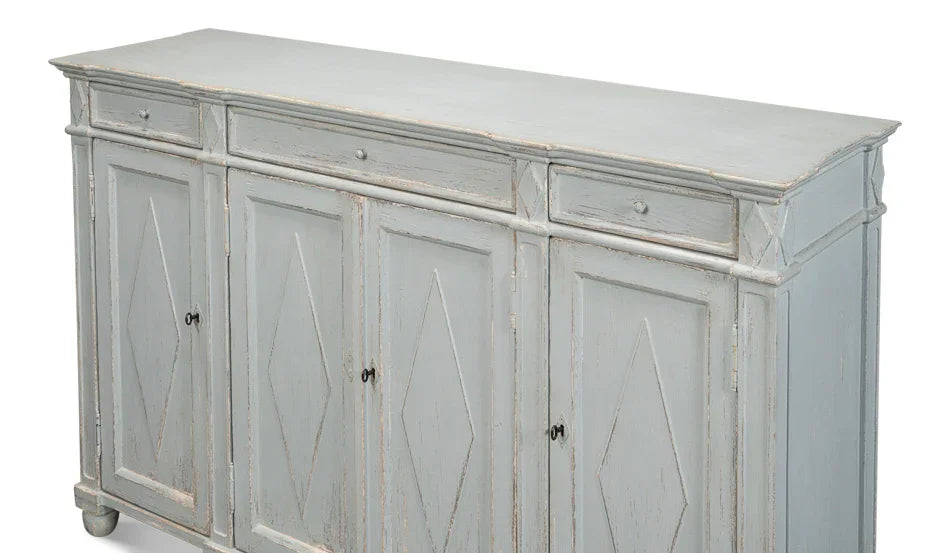 Blue Diamond Farmhouse Sideboard