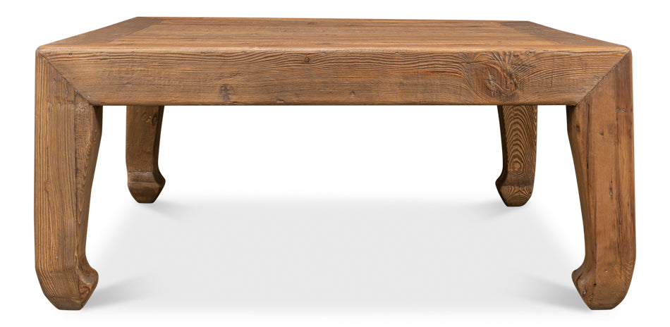 Brown Farmhouse Planked Coffee Table