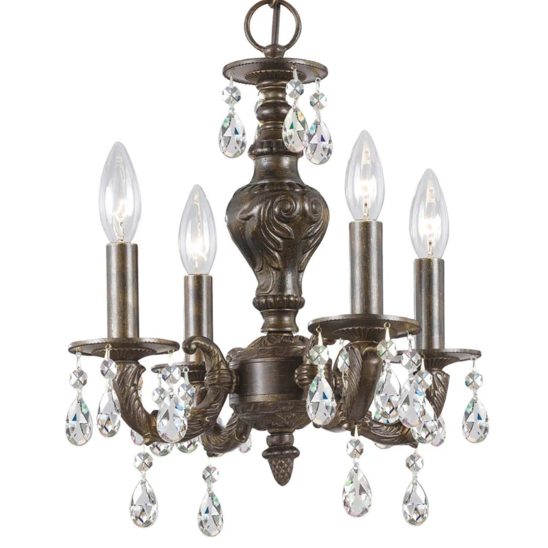Timeless Bronze Mini Crystal Chandelier
