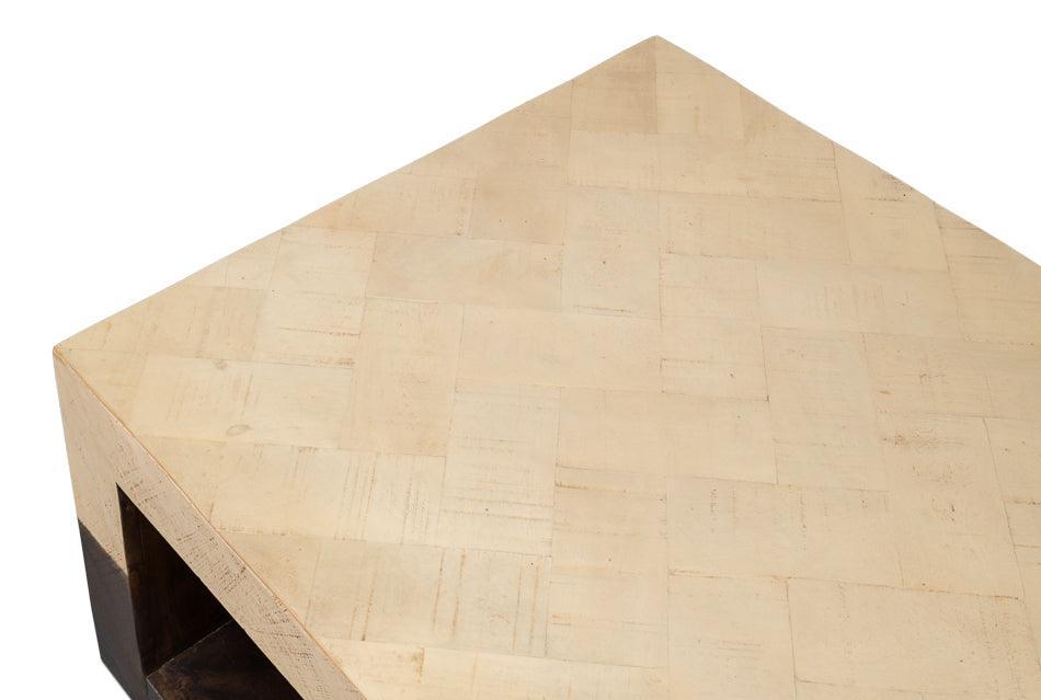 Tow-Tone Modern Wood Coffee Table