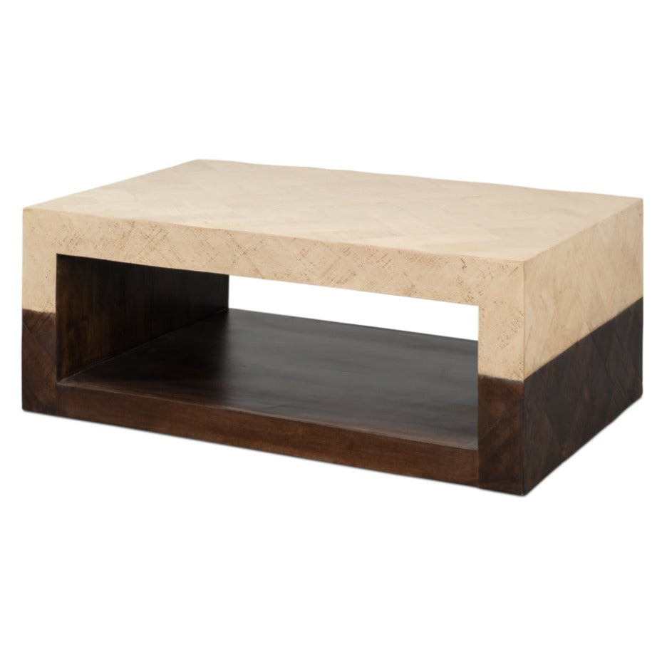 Tow-Tone Modern Wood Coffee Table