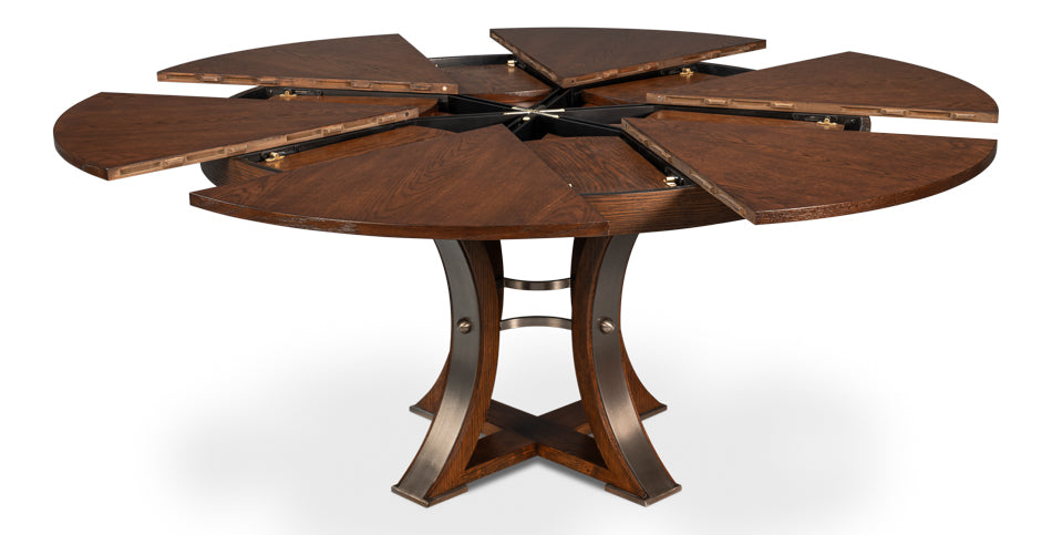 Palladio Brown Tower Jupe Dining Table - Medium