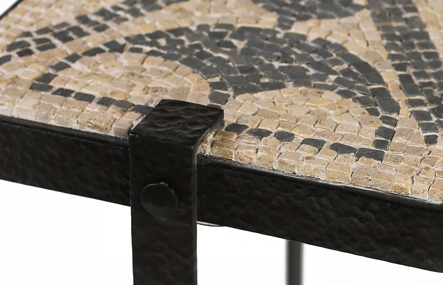 Natural Stone Mosaic Console Table