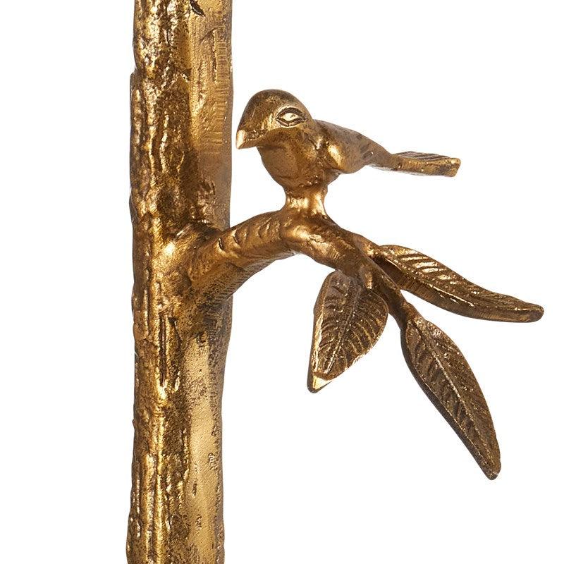 Perched Birds Brass Floor Lamp