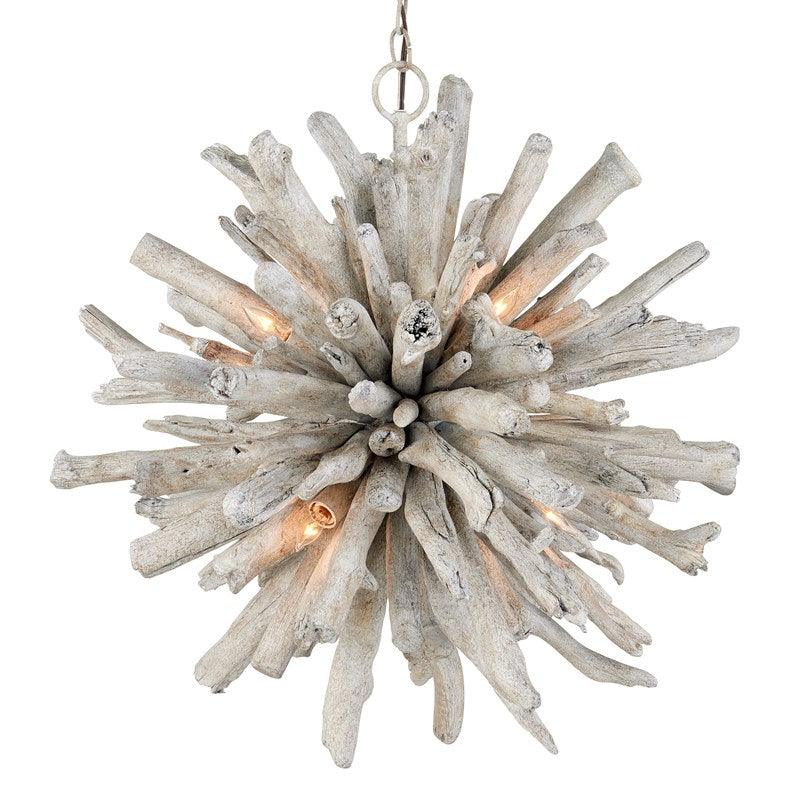 Starburst Whitewash Driftwood Pendant